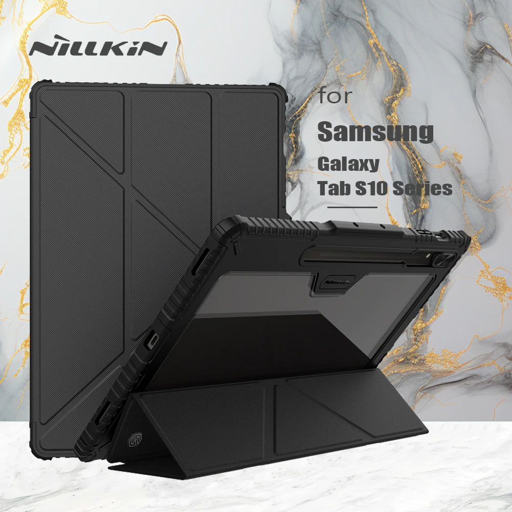 Nillkin Armor Bumper для Samsung Galaxy Tab S10 Plus/S10 Ultra Slide Camera Cover Flip Leather Case