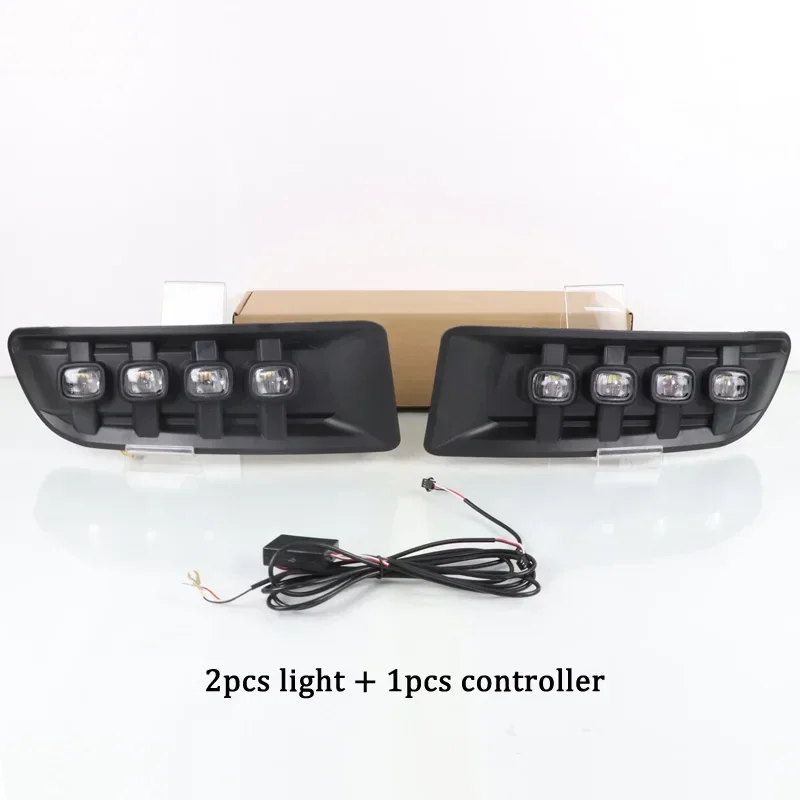 Автомобильные дневные ходовые огни для Toyota Prado 120 FJ120 2003-2009 12 В светодиодные фары