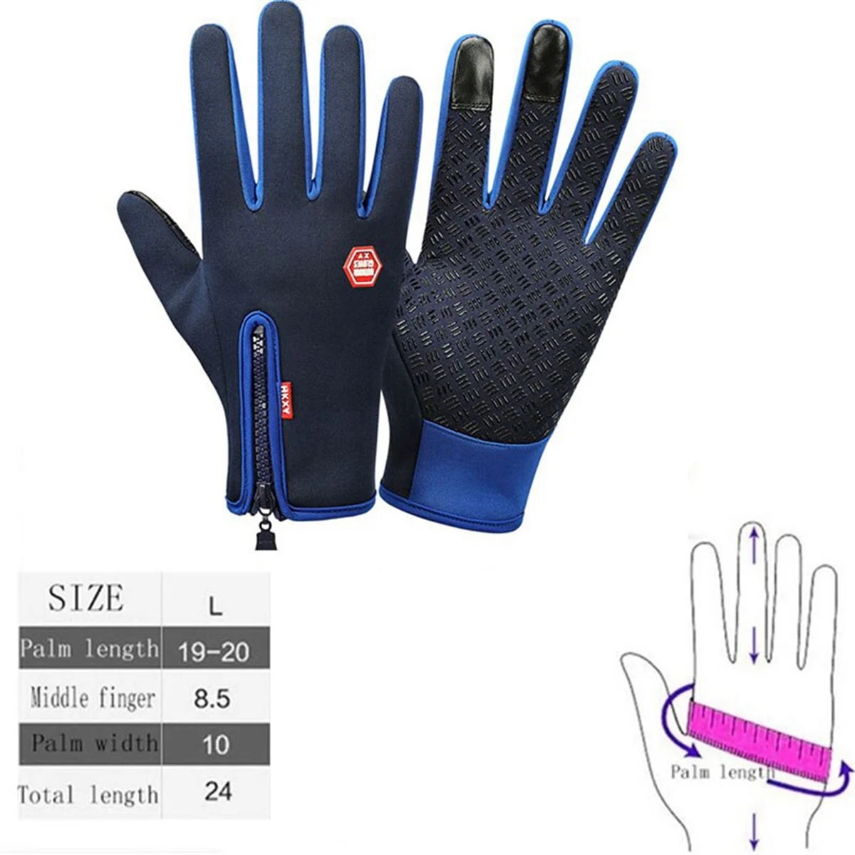 Флисовые теплые перчатки для сенсорного экрана водонепроницаемые ветрозащитные