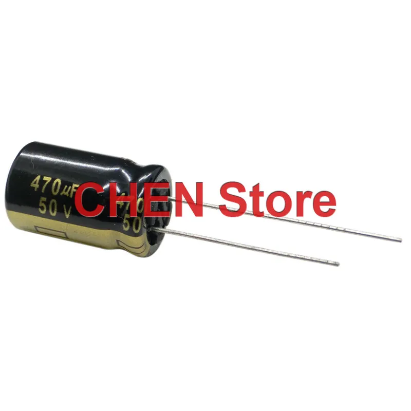 Фото 50 шт./лот, оригинальные электролитические конденсаторы Matsushita FM 470UF 50V 12.5X20MM 105C 50V470UF, бесплатная доставка №1