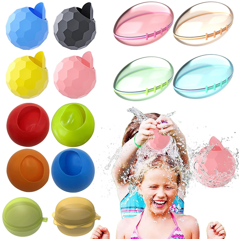 

Water Bomb Splash Balls Toy Reusable Water Balloons Water Absorbent Ball Swimming Pools Toys for Kids Water Fight Games 1/4 Pcs
