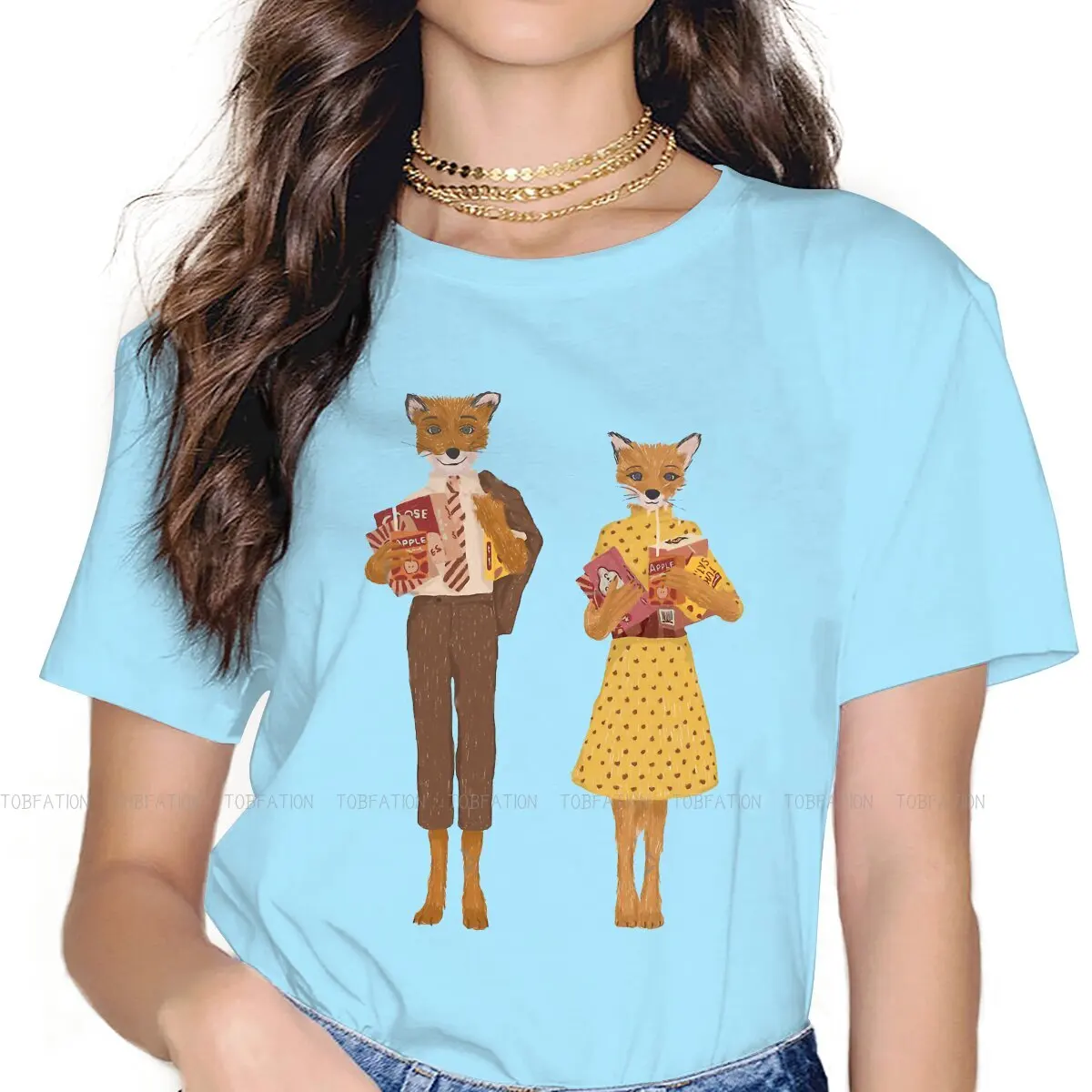 

Funny Classic Feminine Clothes Fantastic Mr Fox Clever Plot T-shirt Goth Vintage Female Top