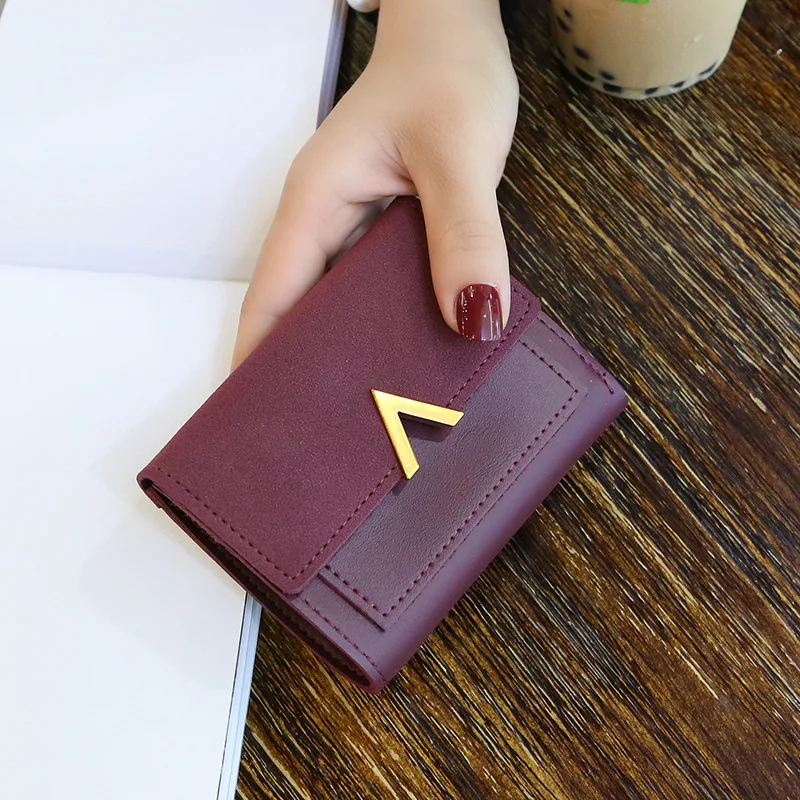 

Leather Women Wallets Hasp Lady Moneybags Zipper Coin Purse Woman Envelope Wallet Money Cards ID Holder Bags Purses Pocket