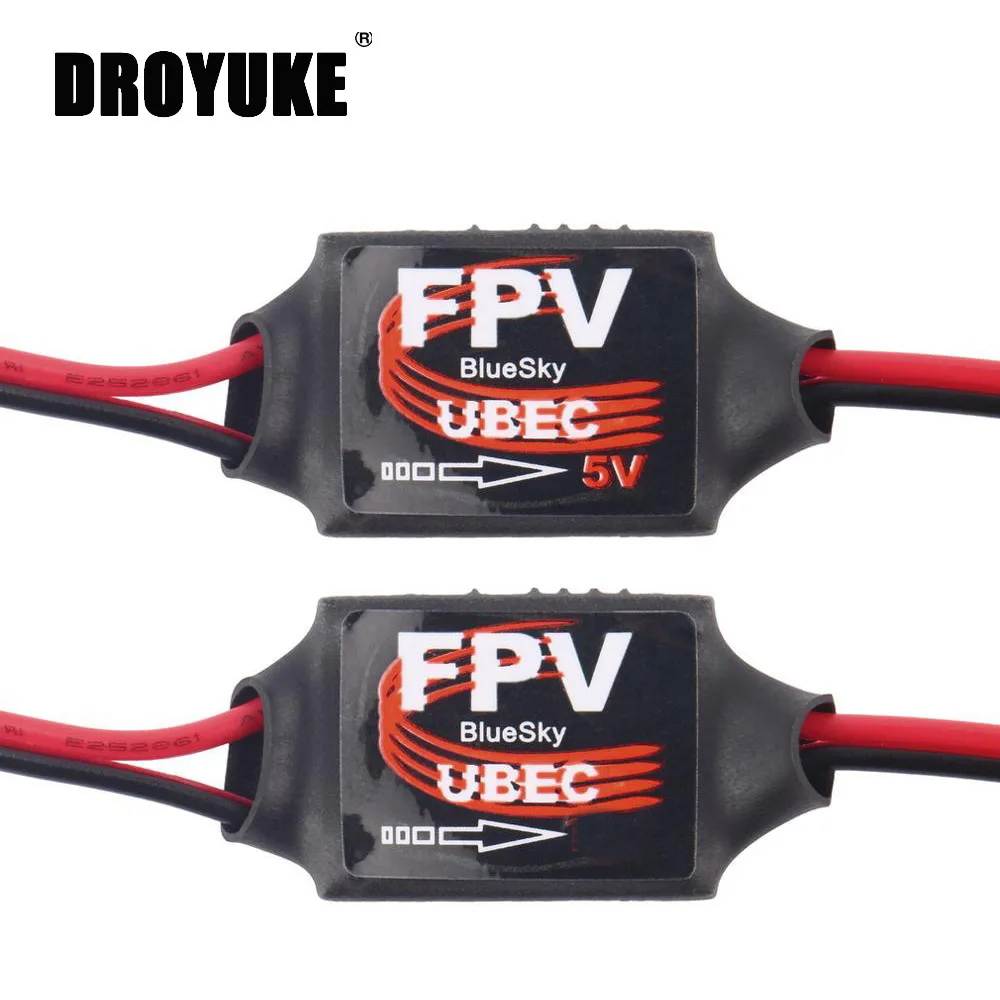 Droyuke DC-DC Converter Step Down Module 3A 5V 12V Mini BEC For RC Plane FPV Promotion Black & Red Air Accessory | Игрушки и хобби