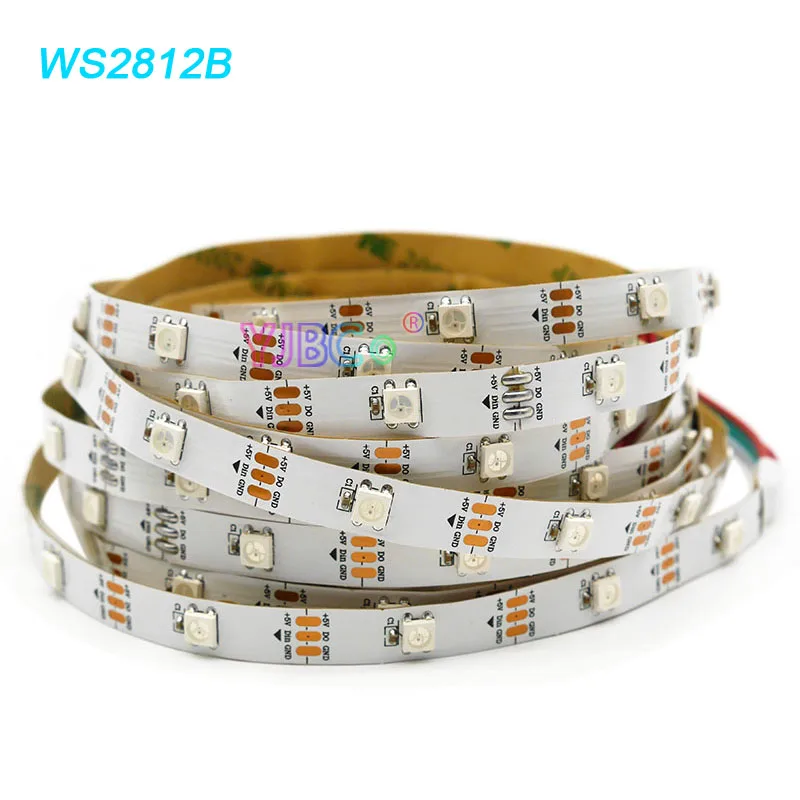 1m/2m/3m/4m/5m WS2812B Magic LED Strip DC 5V 30/60/74/96/144 pixels/m WS2811 IC WS2812 Flexible Lights Neon Tape IP30/IP65/IP67 |