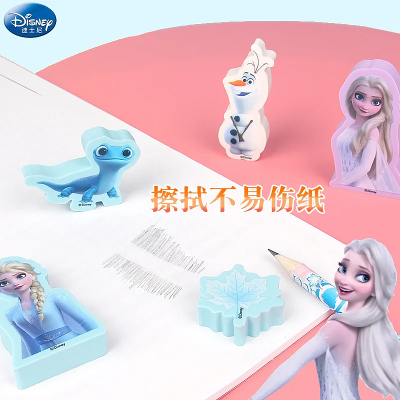 Диснейский ластик Frozen для карточек детей, творческие картинки, школьные принадлежности, карандаш 4B большого размера, милый подарок с забавными канцелярскими товарами.