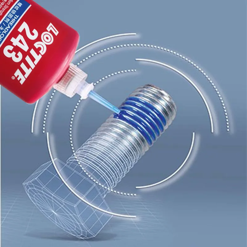 50ml 250ml Loctite 243 242 222 241 Screw Adhesive 261 262 270 271 272 277 290 Thread Locking Glue 601 603 609 620 638 648 680