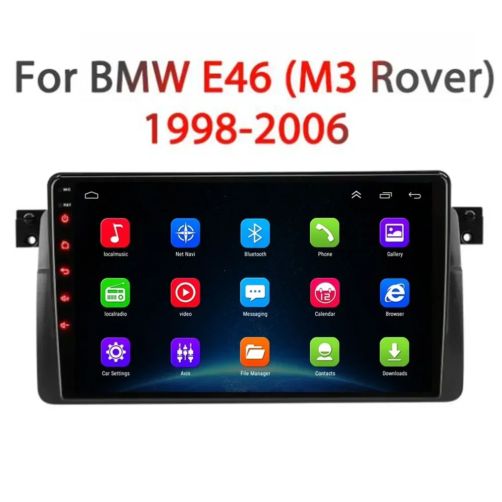 2Din для BMW E46 M3 318/320/325 330/335-1998 детской Android 13 навигация GPS автомобильное Стерео Радио