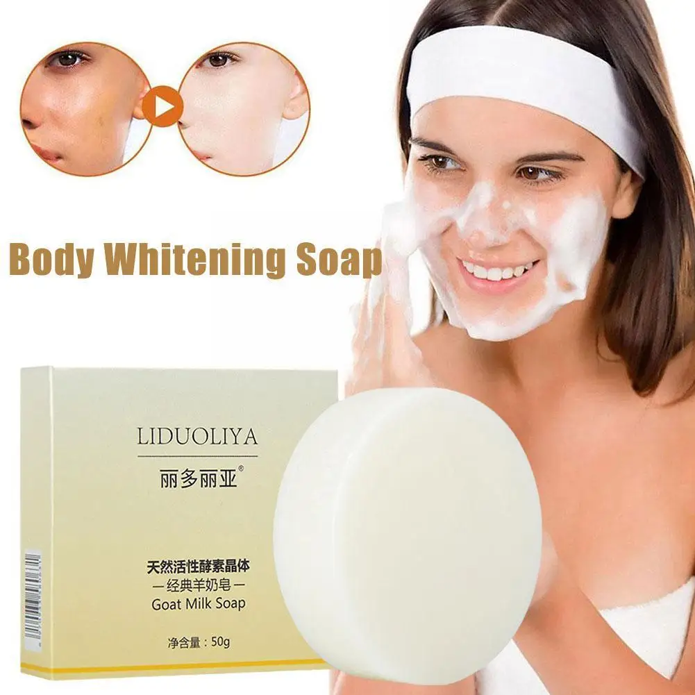 

Milk Handmade Soap Removal Acne Blackhead Smooth Skin Pores Deep Whitening Cleanser Cleaning Soap Moisturizing Tightening C7G2