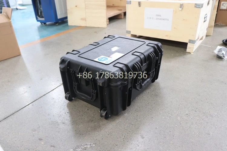 Портативная импульсная лазерная чистящая машина мощностью 300 Вт мини-тележка