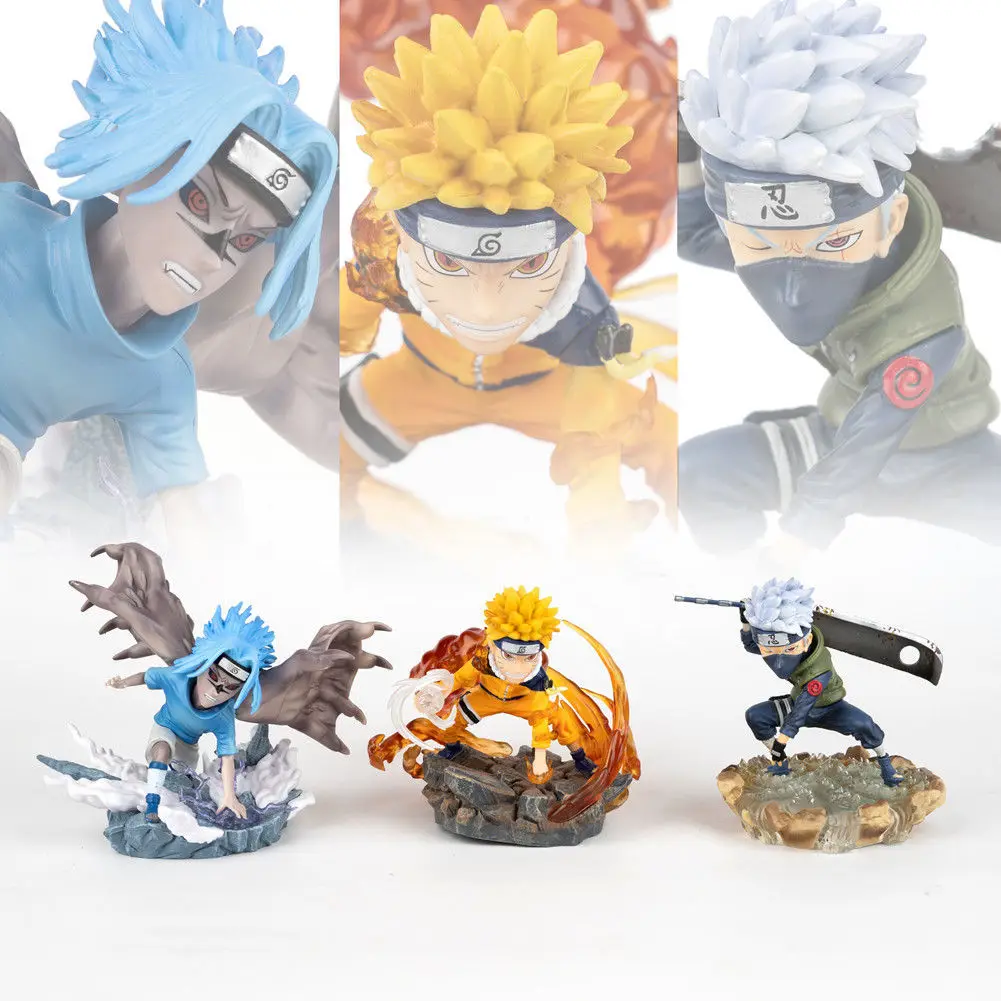 

Bandai Naruto Hatake Kakashi Tailed Beast Naruto Curse Seal Sasuke GK фигурка модель игрушка