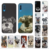 yndfcnb lovely dogs schnauzer phone case for samsung a51 01 50 71 21s 70 10 31 40 30 20e 11 a7 2018