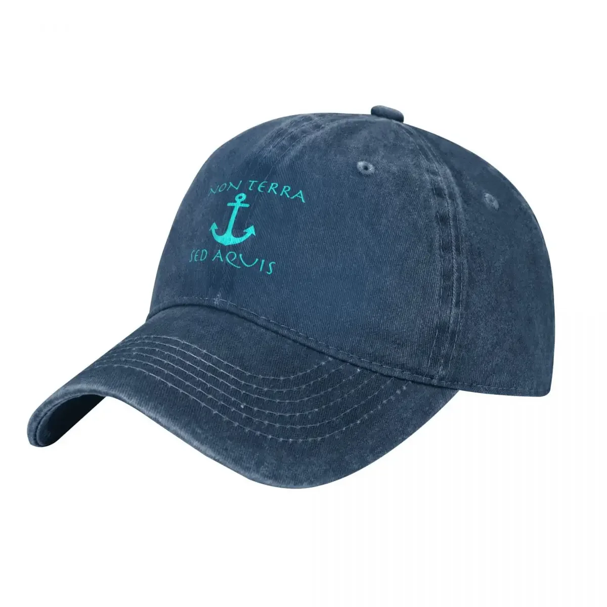 Фото Бейсболка Sailors Latin Motto Non Terra Sed Aquis, рыболовная кепка, военная кепка, мужская кепка от солнца, кепка для верховой езды, кепка для гольфа, мужская и женская одежда №1