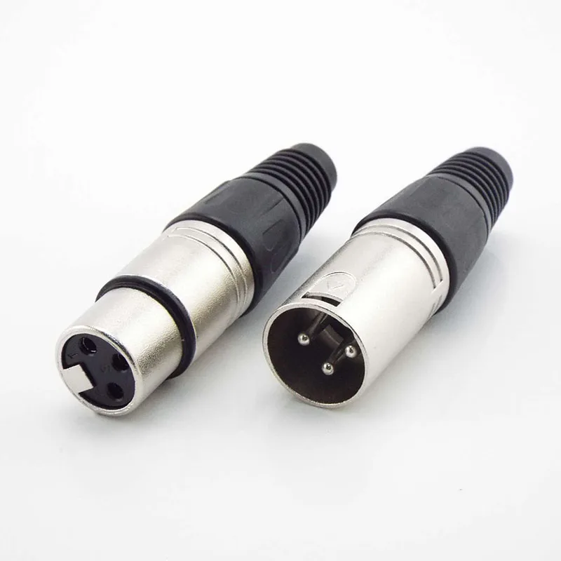 Male Female Audio Cable Mic Plug Jack Terminals Microphone Wire C1