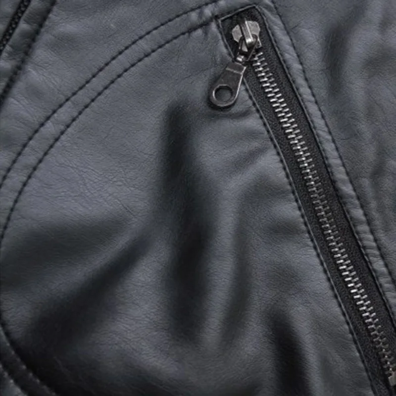 2023 spring and autumn clothes new women's jacket motorcycle round neck slim short leather coat small coat