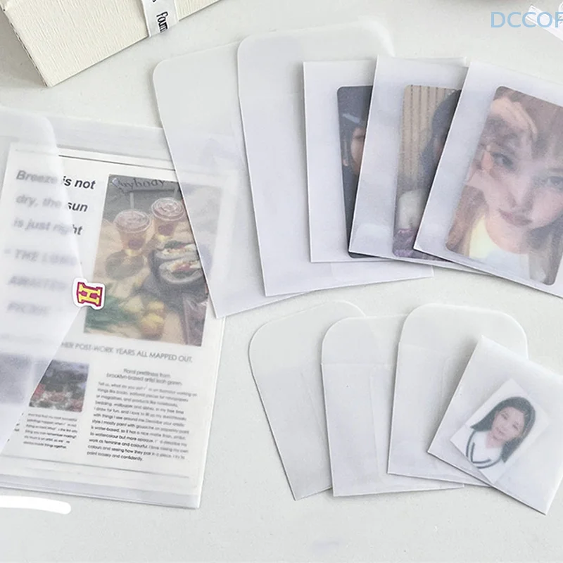 10 шт. полупрозрачные бумажные конверты с серной кислотой для DIY сумка хранения