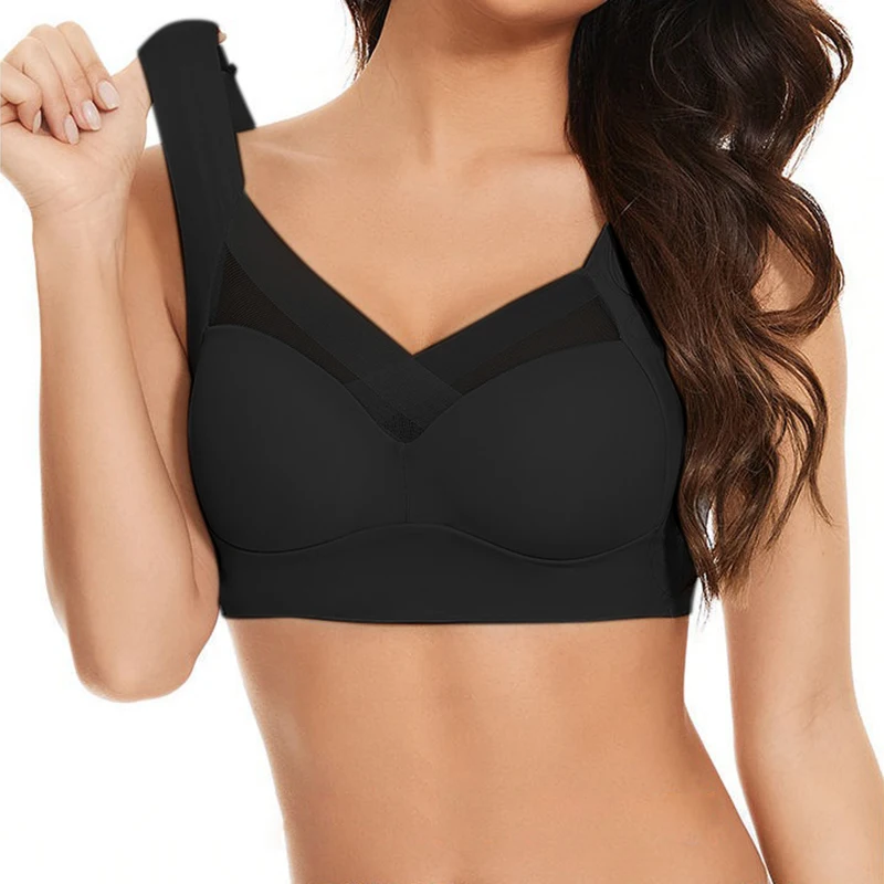 Женский бесшовный бюстгальтер с эффектом пуш-ап размера плюс Сексуальные