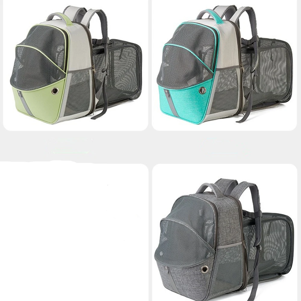 

Pet Bag Foldable Cat Dog Portable Expandable Reflective Strip Pet Handbag Ventilated Breathable Travel Storage Outing Backpack