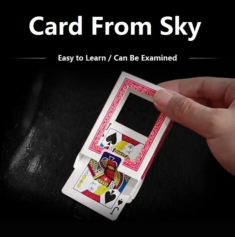 

Card from Sky by J.C Magic Close up Magic Tricks Gimmick Illusions Street Magic Props Magician Street Easy To Do Beginner Fun