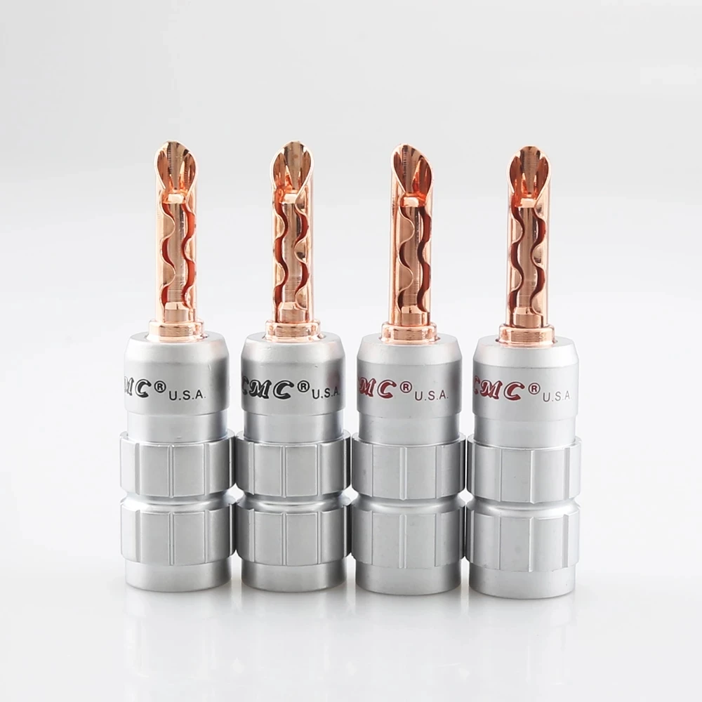 

Hi End аудиокабель с медным покрытием типа банан BFA Z, штекер для динамика, проводной разъем Hi-Fi