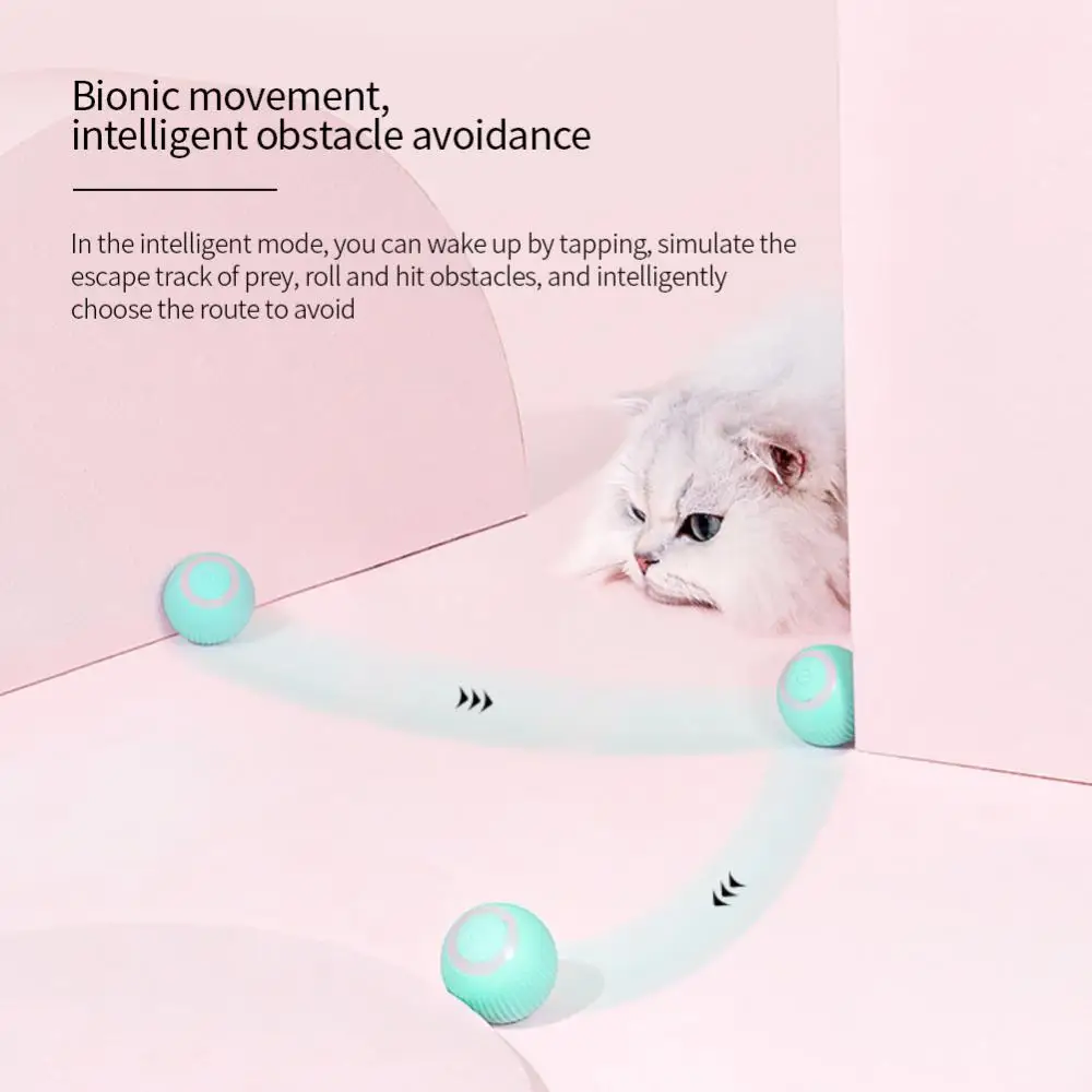 

Self-moving Electric Cat Teasing Catnip Sound Molar Ball For Cats Training Gravitational Rolling Ball Bite Resistance Cat Toys