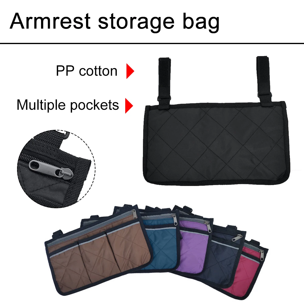 Side Pocket Portable Storage Bagoffice Chair Mobile Equipment Storage Bag Accessories For Most Walking Wheels
