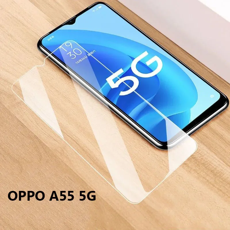 

For OPPO A56 A55 A54S A55S Tempered Glass Screen Protector 2.5D HD Transparent 9H Hardness Full Cover Protective Glass