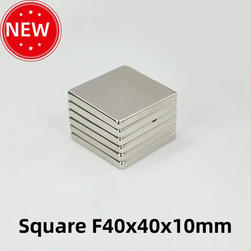 

F40x40x10mm Square Magnet Neodymium Iron Boron Strong Magnetic Square Magnet NdFeB Sheet Rare Earth Permanent Magnet Nickel Plat