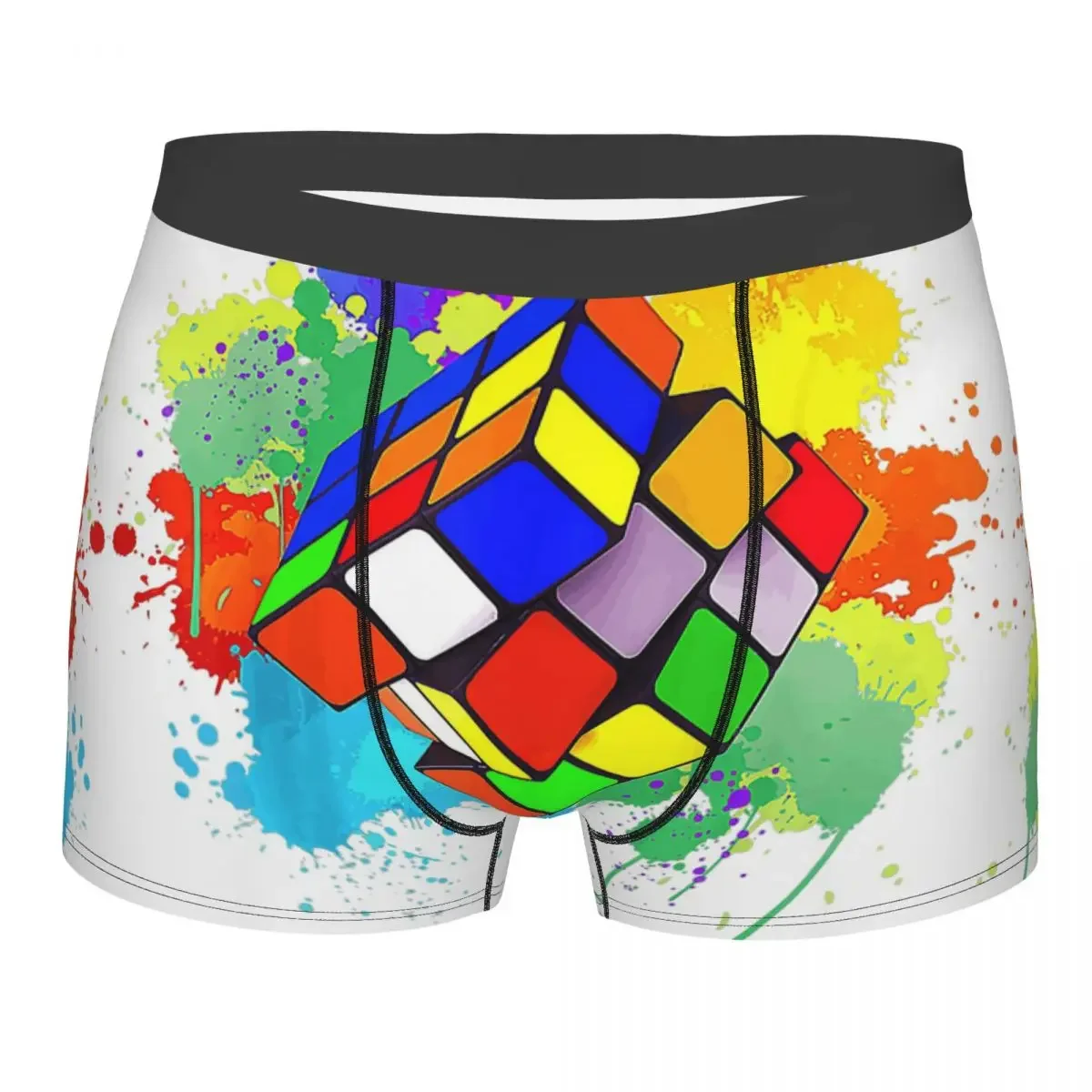 Крутые трусы Math Rubik Rubix дышащие мужское нижнее белье сексуальные шорты