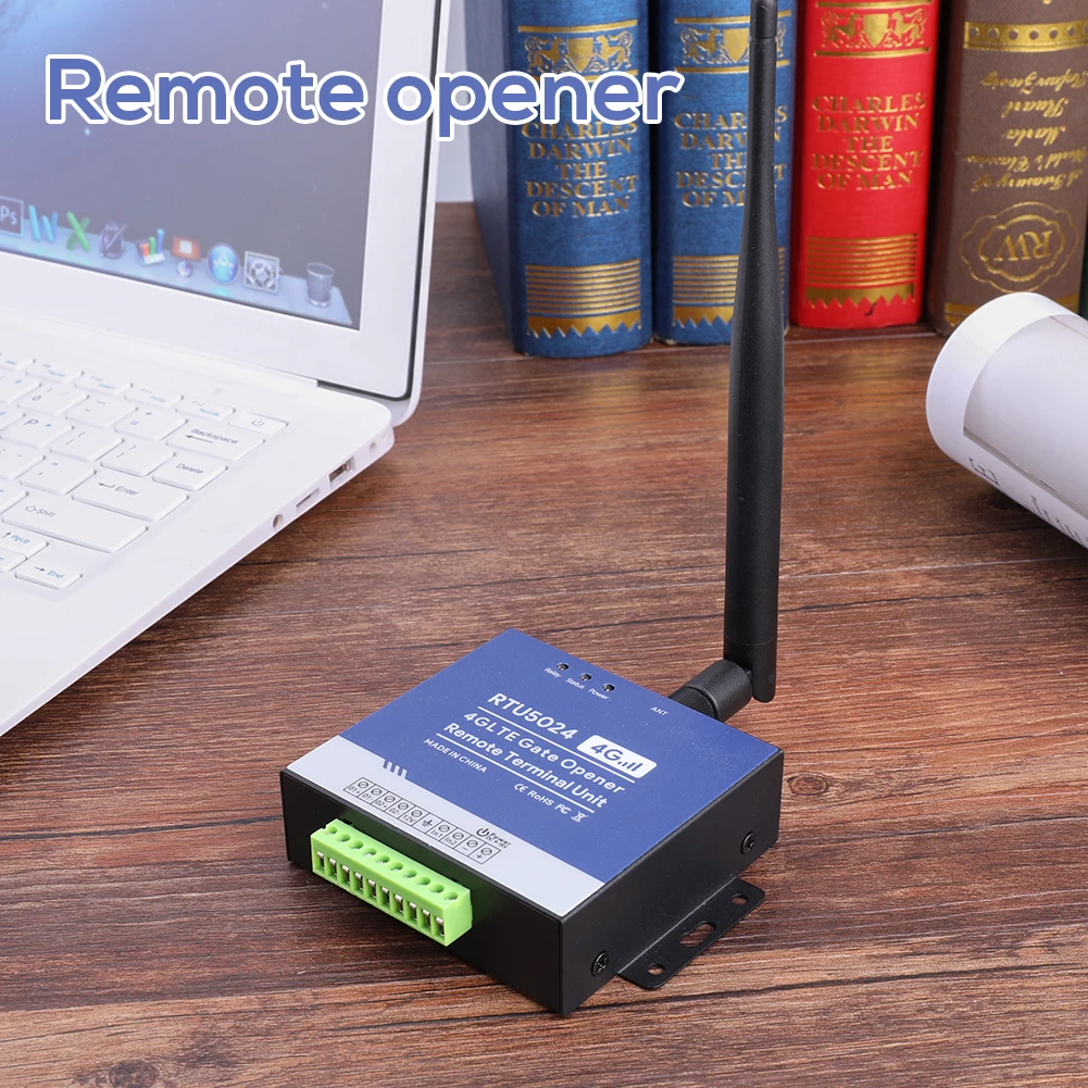 

GSM Remote Control Garage 4G Gate Opener Relay SMS Free Call Door Access Switch with Antenna Wireless Security Controller Access