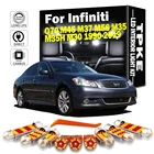 TPKE Canbus для Infiniti Q70 M45 M37 M56 M35 M35H M30 1990-2019 комплект светодиодного освещения для салона автомобиля Карта Купол багажник номерной знак лампа