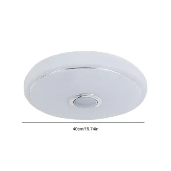 Bluetooth-Compatible Speaker Music Ceiling Light Phone APP Control 256 Colors Flush Down Lamp RGB Lights for Bedroom Living Room 6