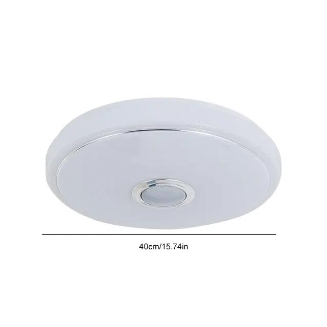 Bluetooth-Compatible Speaker Music Ceiling Light Phone APP Control 256 Colors Flush Down Lamp RGB Lights for Bedroom Living Room 6