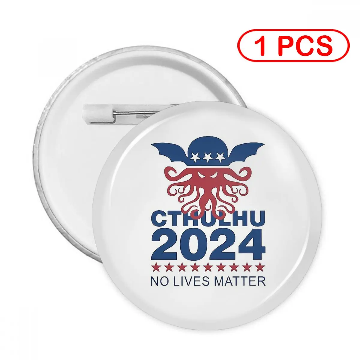 Soft Button Pin Clothes Brooch Creative Pins Jewelry Decor Cute Badge Cthulhu 2024 No Lives Matter Women Child Lapel