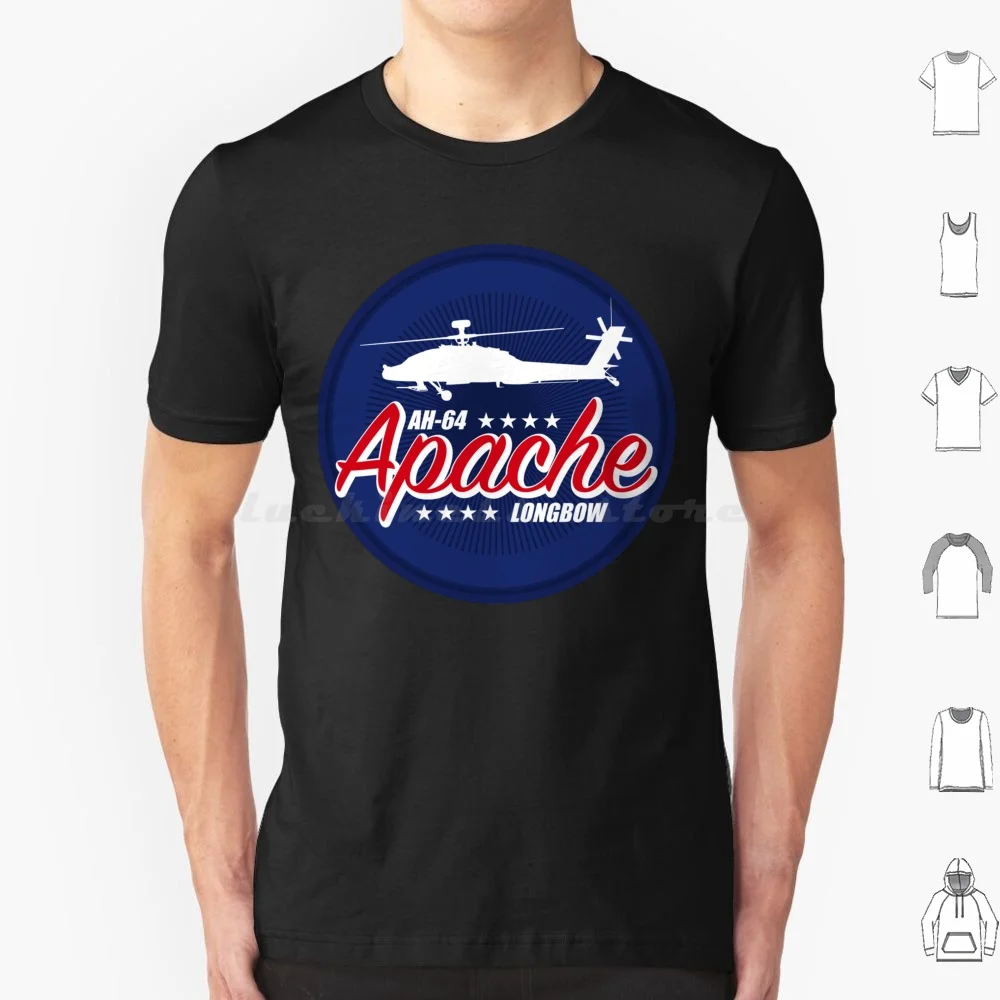 

Хлопковая футболка Апачи Ач 64 с длинным луком, 6xl