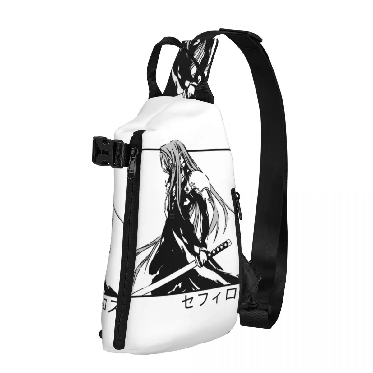 

Sephiroth Ffvii Final Fantasy Cloud Shoulder Bags cool man Retro Chest Bag Motorcycle Fishing Sling Bag Graphic Crossbody Bags