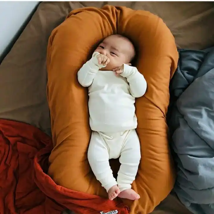 75*45cm Baby Nest Bed Newborn Portable Crib Travel Bed Infant Toddler Cotton Cradle Baby Bed Bassinet Bumper