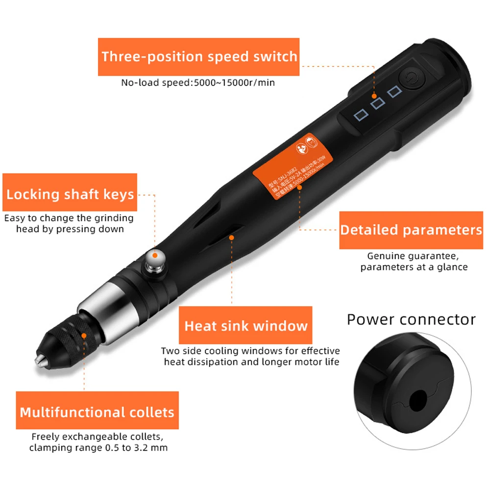 Беспроводная мини-дрель с USB