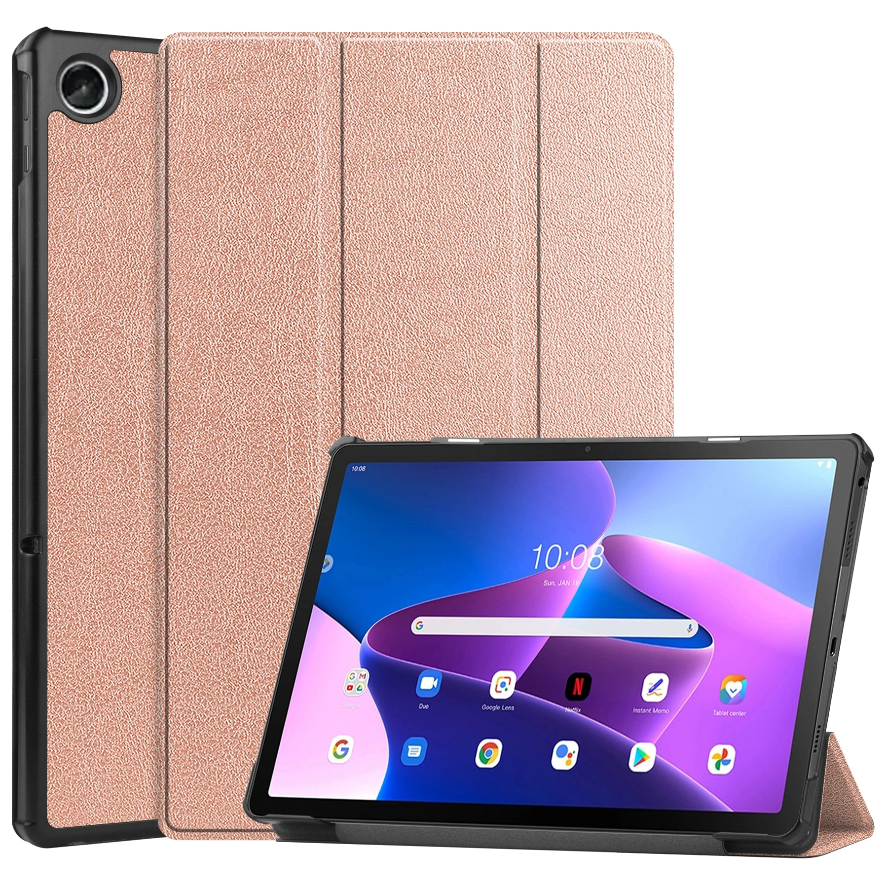 

Чехол-подставка из искусственной кожи для Lenovo Tab M10 Plus