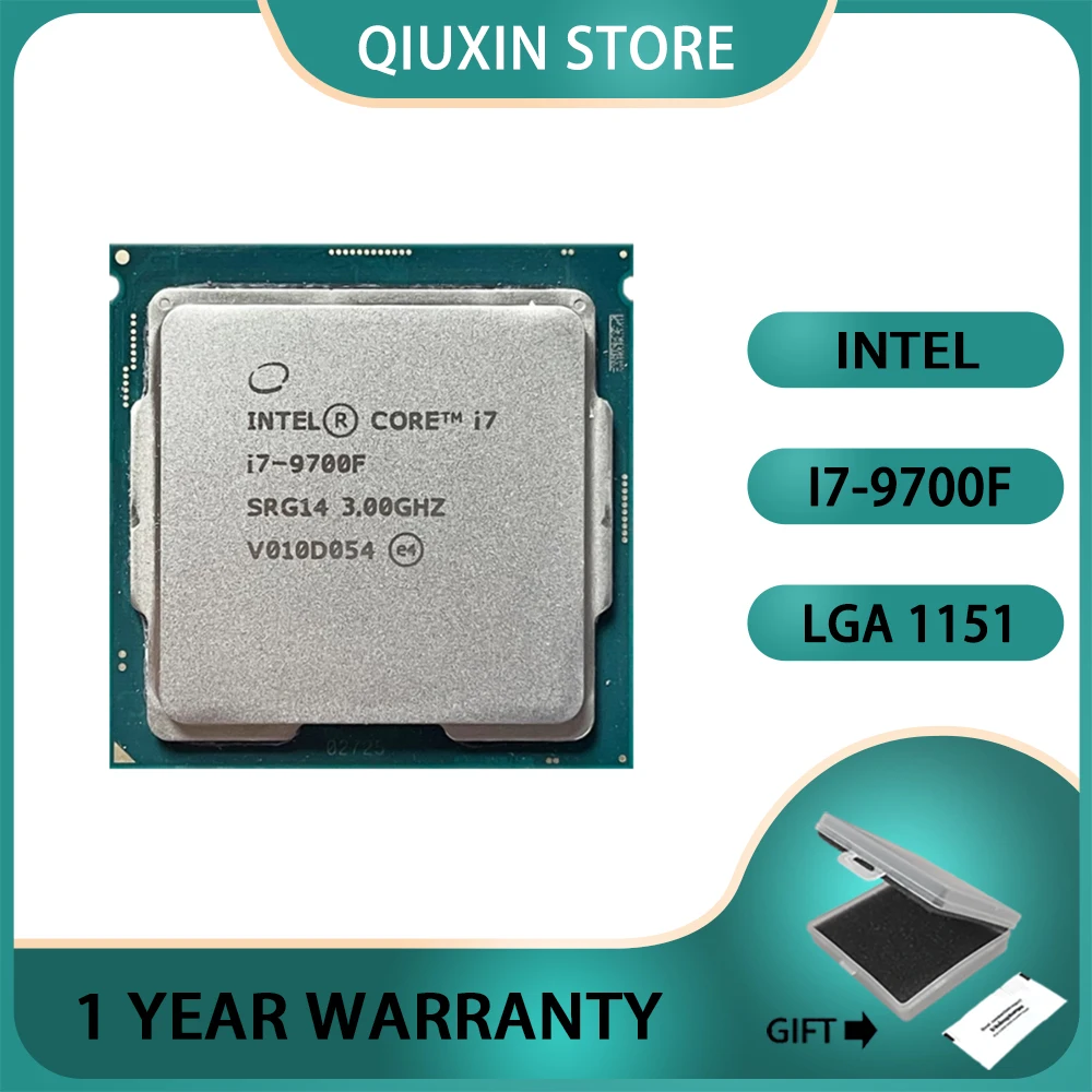 

Intel Core i7-9700F i7 9700F Processor 12M 65W PC Desktop CPU 3.0 GHz Eight-Core Eight-Thread LGA 1151