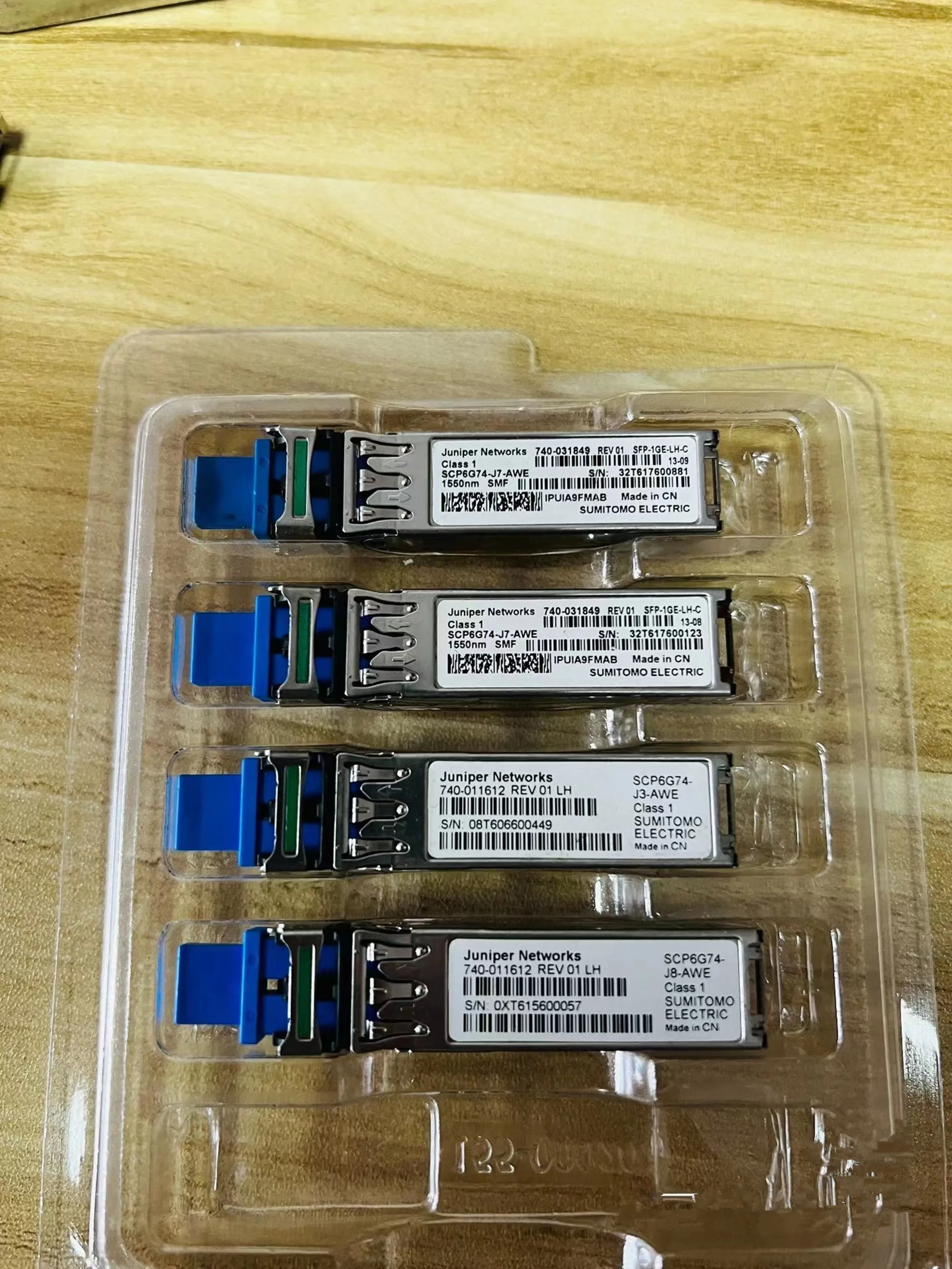 Juniper 1550NM 1.25G Transceiver SFP-1GE-LH 740-031849 GE-LH 70KM 1550NM Module 1G SFP Fiber optical SCP6G74-J7-AWE