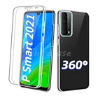 Двойной чехол для Huawei P Smart 360 Z, P30, P40 Lite, E, прозрачный, с полным покрытием, для Honor 9C, 30i, 9S, 8A, 8X, 9X, Nova 5T, 2021