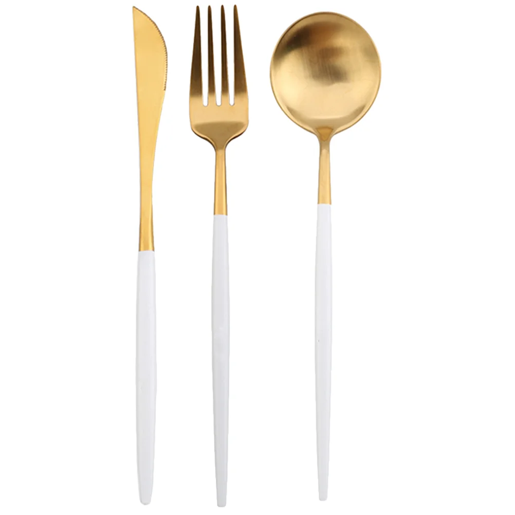 

Dinnerware Kit Flatware Fork Spoon Tableware Eating Utensils Steak Stainless Steel Cutlery