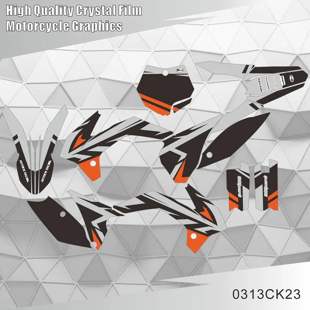 

Для KTM SX 85 SX85 2013 2014 2015 2016 2017, графические наклейки, наклейки для мотоцикла, фон, индивидуальный номер, имя