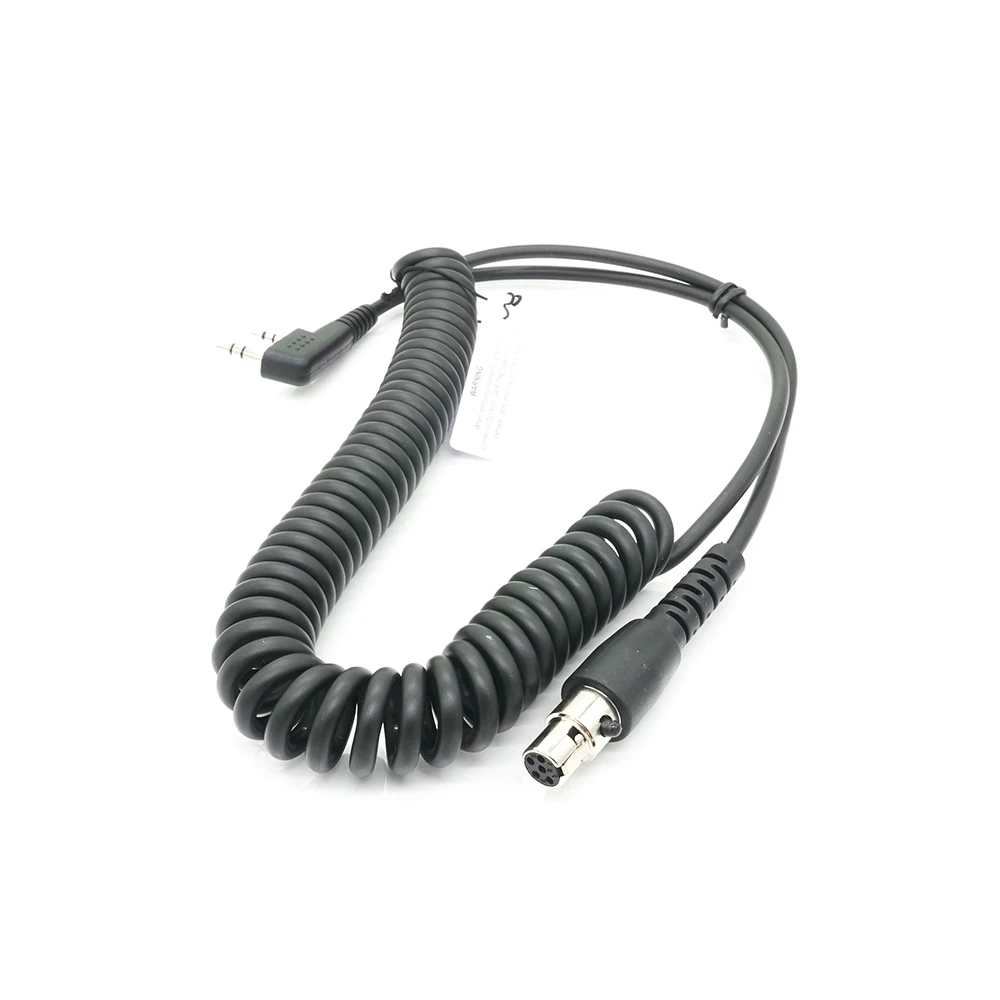 

Two Way Handheld Radios and Headsets 2-Pin to 5-Pin Coil Cord Cable Compatible with Kenwood/Baofeng/RH5R/RDH/HYT/Relm,CC-Ken Avi