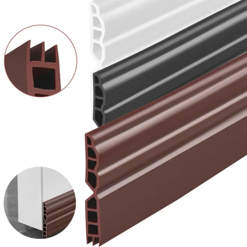 

1M Door Bottom Sealing Strip Draught Excluder TPE Door Draft Stopper Weather Stripping Home Bedroom Soundproof Blocker