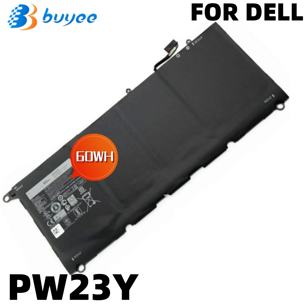 

7.6V 60Wh PW23Y Laptop Battery For Dell XPS 13-9360-D1605G 13-9360-D1605T 13-9360-D1609G D1705G Series TP1GT RNP72 Notebook