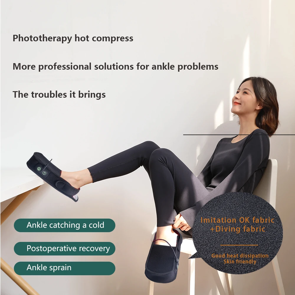 Светодиодный массажер для лодыжки с красным светом 850NM 660NM Терапия ног Устройство