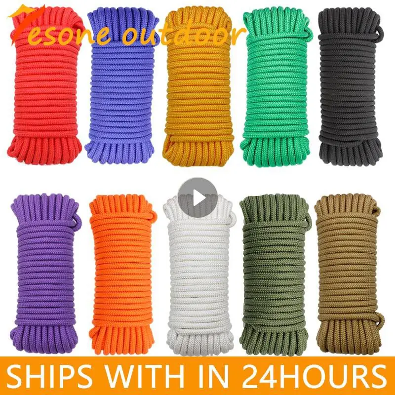 Паракорд 8 м диам. 2/3/4/6/8/10 мм сердечники для выживания парашютный шнур ремешок