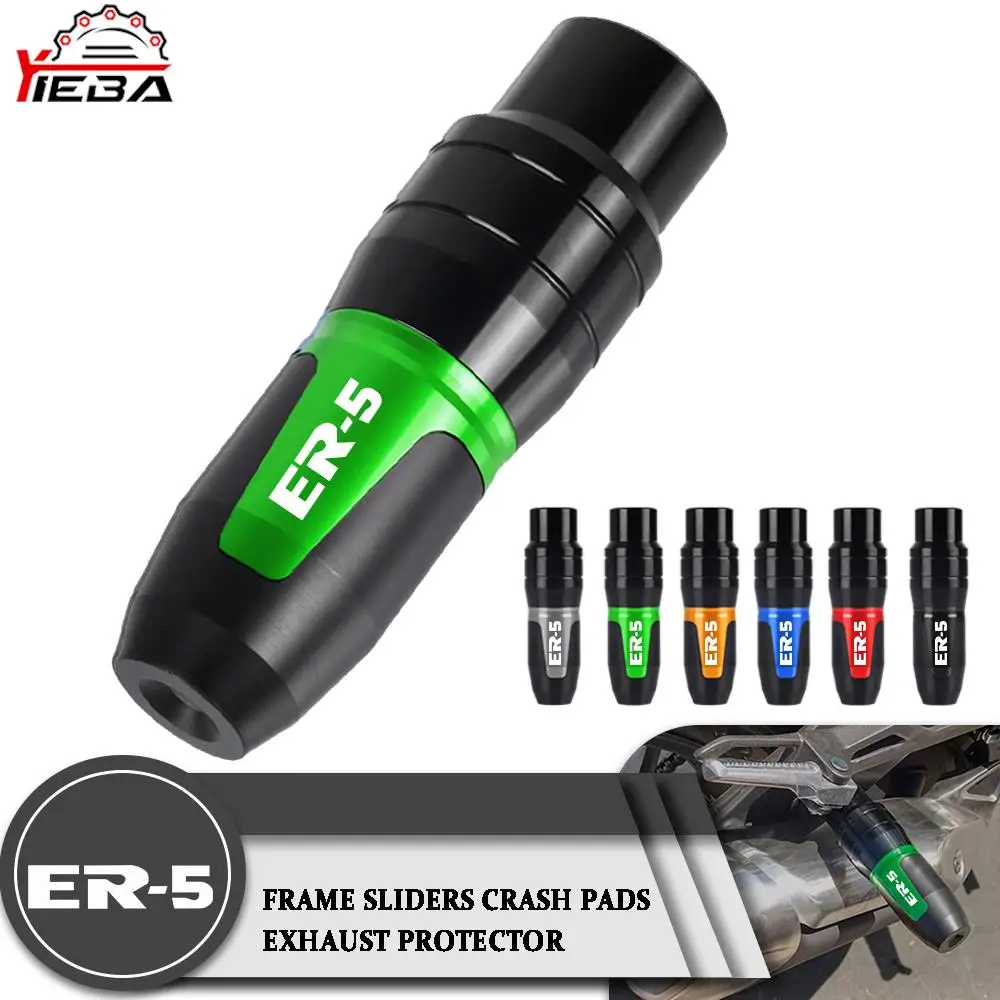 

For Kawasaki Ninja ER5 ER-5 1996-2007 ER-6N ER-6F Ninja ER6F ER6N Motorcycle Exhaust Frame Sliders Crash Pads Falling Protector